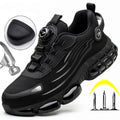Buty Robocze dla Mężczyzn z Antypoślizgową Podeszwą i Szybką Zapięciem