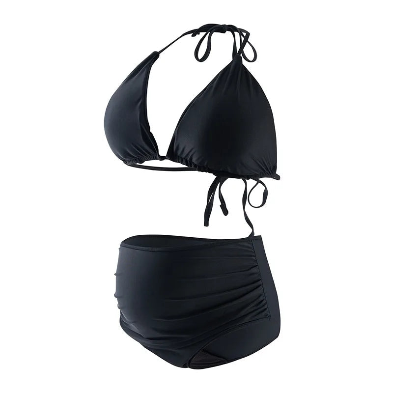 absorberende zwemkleding voor menstruatie met hoge taille
