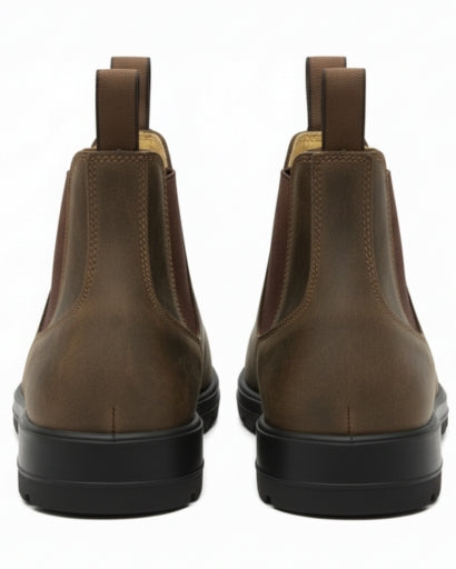Bottines Chelsea homme, vue de profil avec élastiques latéraux