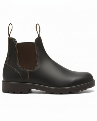 Bottines Chelsea homme, paire vue de dos