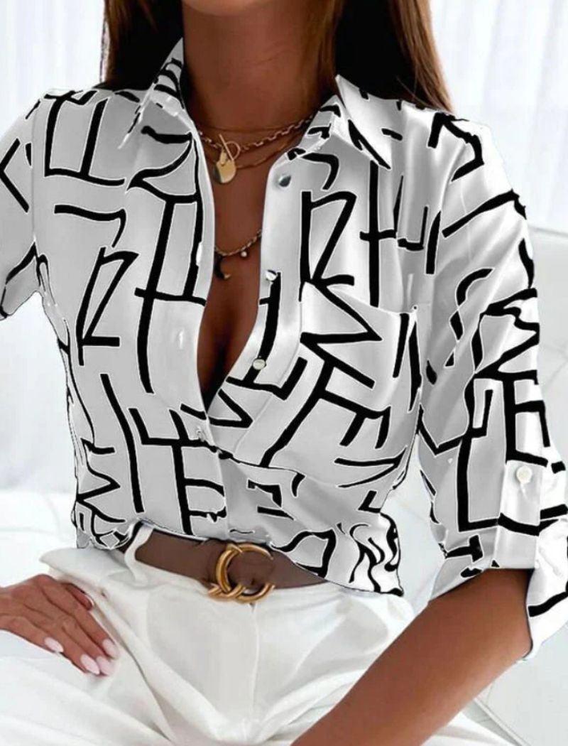 Blouse Dames | Elegant Print &amp; Luchtig Zomercomfort