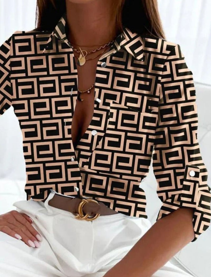 Blouse Dames | Elegant Print &amp; Luchtig Zomercomfort