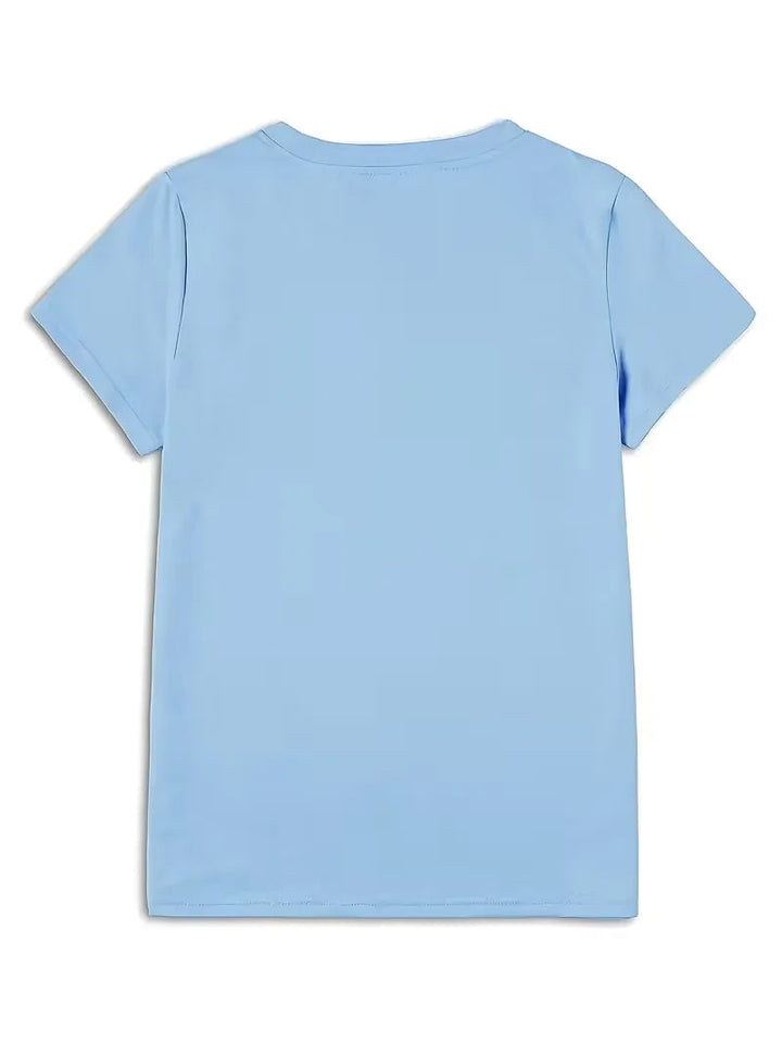 T-shirt met lotus bloemenprint