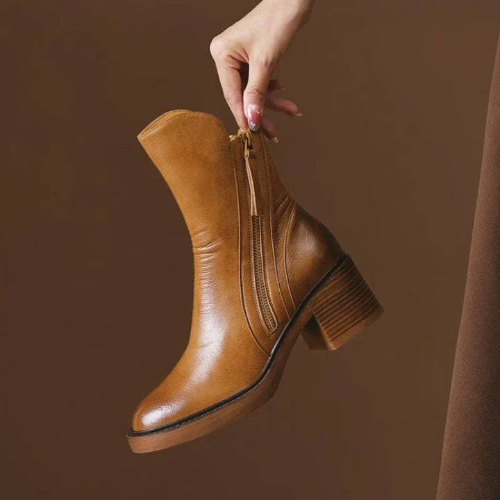womens-ankle-boots-in-synthetic-upper-with-side-zipper-and-block-heel-2