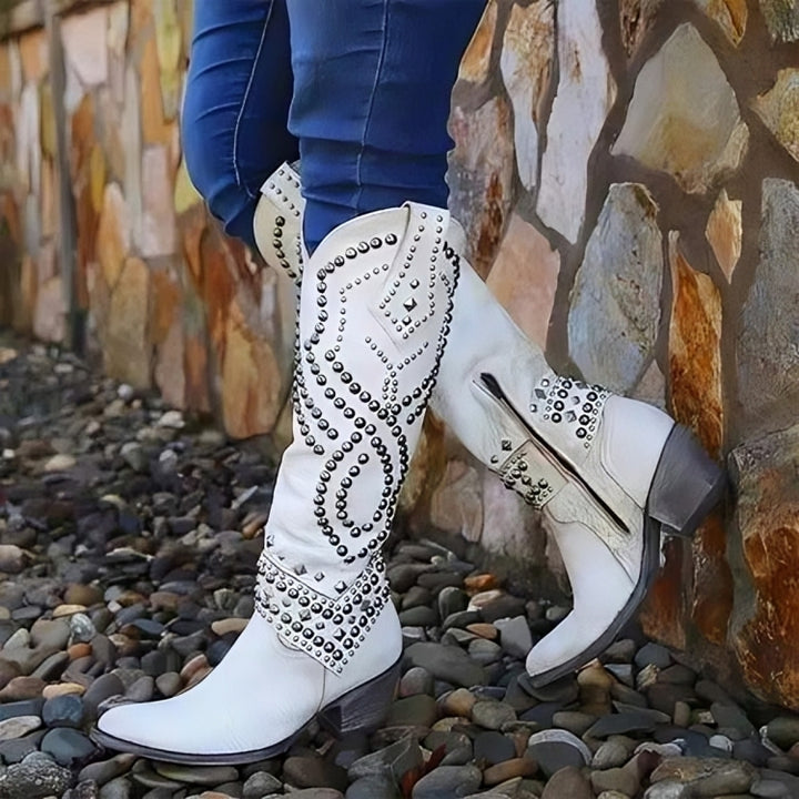 Iris | Pointed-Toe Knee-High Boots