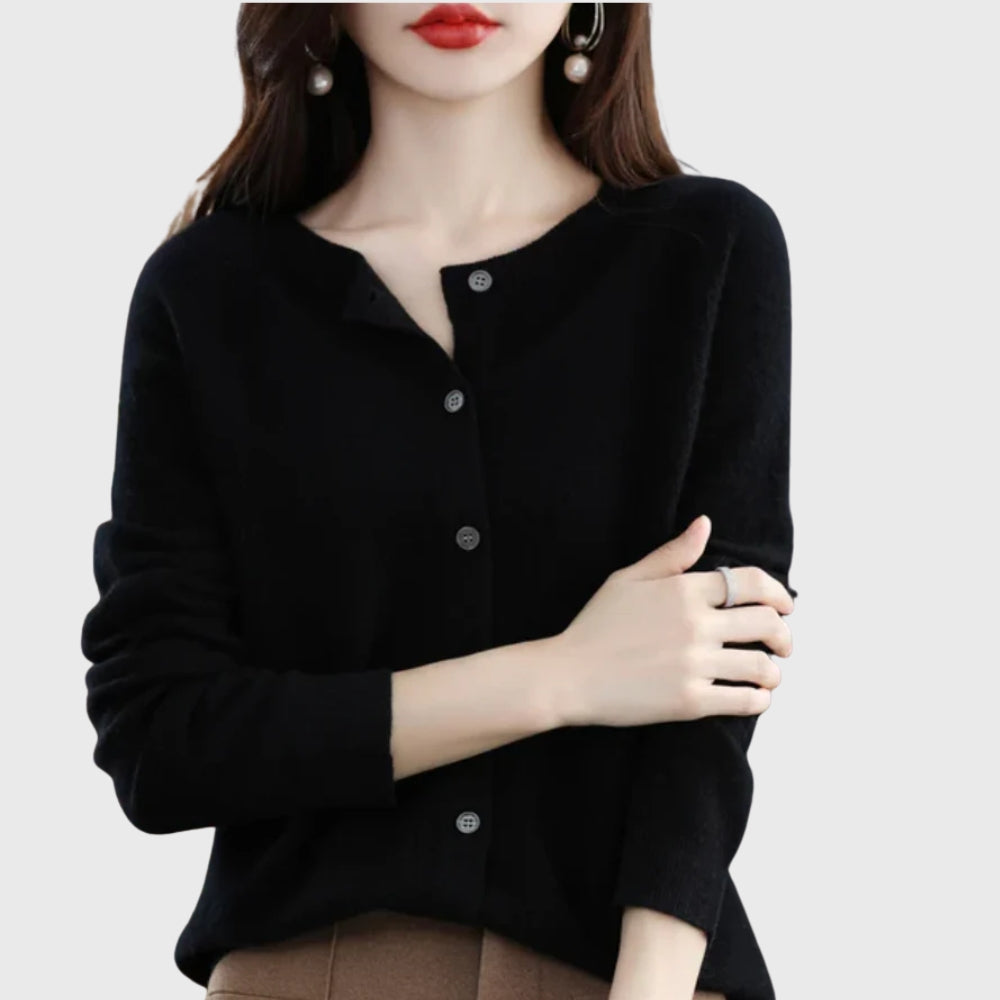 Valerie | Clean Button-Front Cardigan