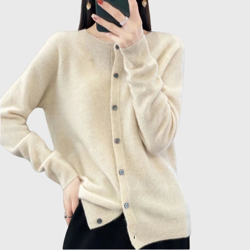 Valerie | Clean Button-Front Cardigan