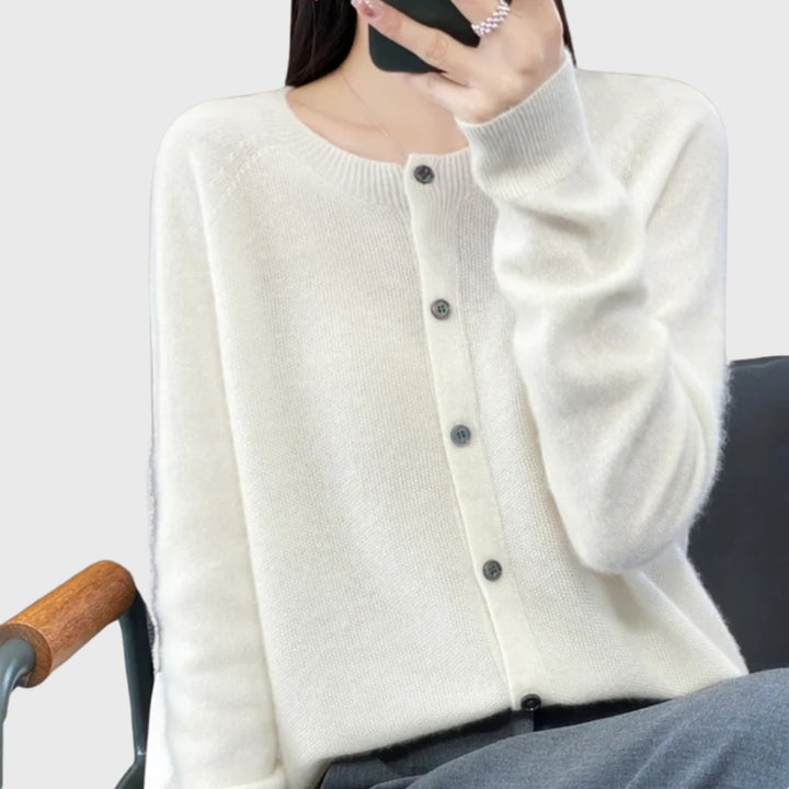 Valerie | Clean Button-Front Cardigan