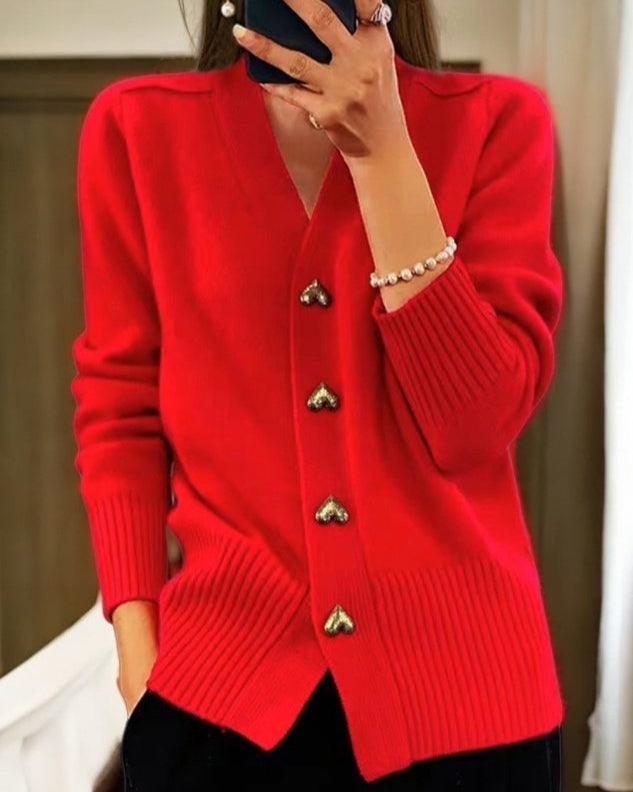 womens-knit-cardigan-with-v-neck-and-heart-button-front-6