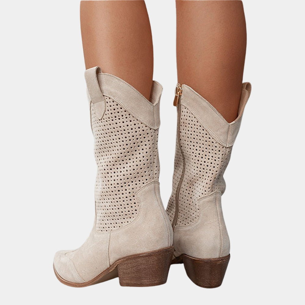 womens-faux-suede-western-boots-with-perforated-shaft-and-side-zipper-8