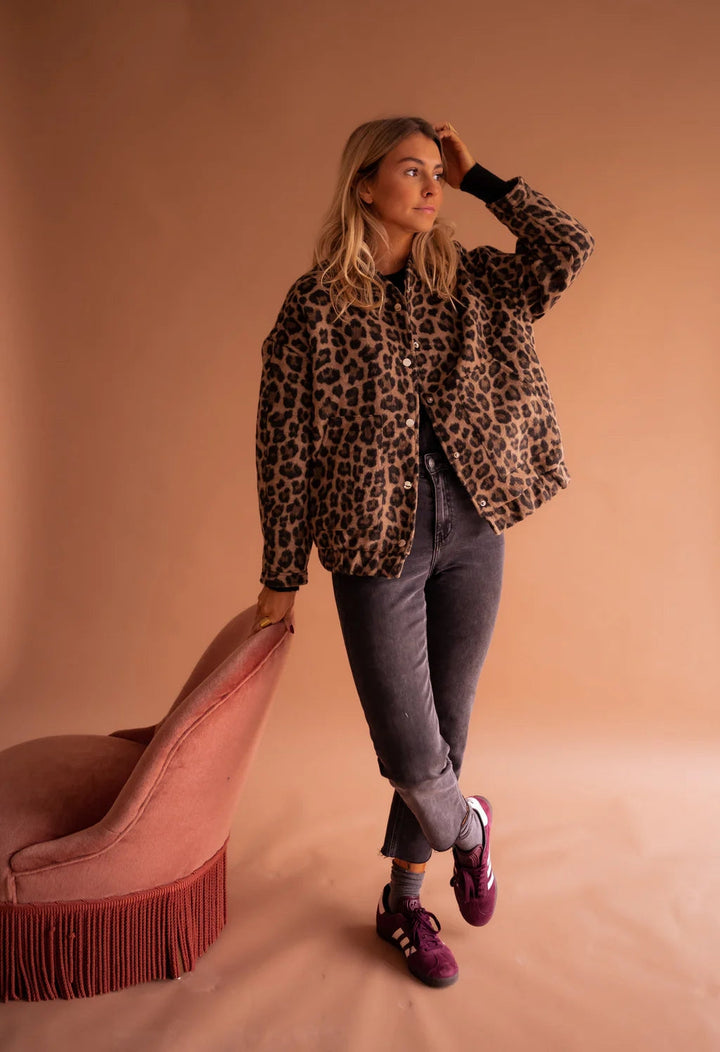 womens-quilted-bomber-jacket-with-animal-print-and-snap-front-3