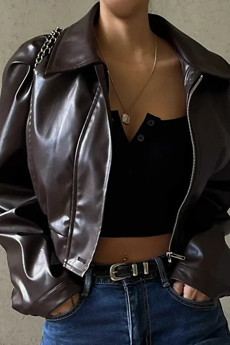 womens-cropped-coated-jacket-with-zip-front-and-puff-sleeves-2
