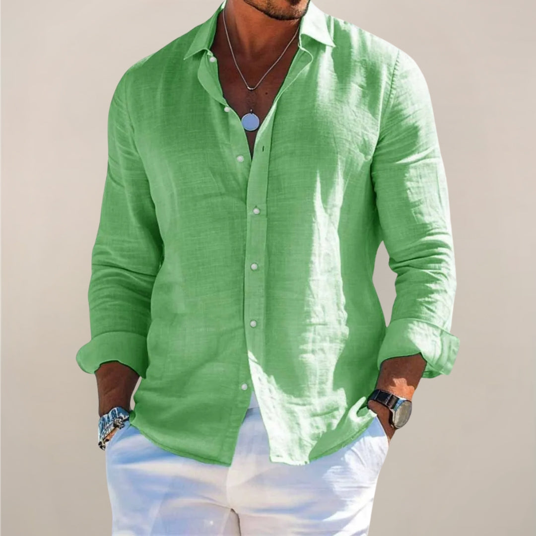 casual-linen-blend-shirt-with-button-front-and-point-collar-9