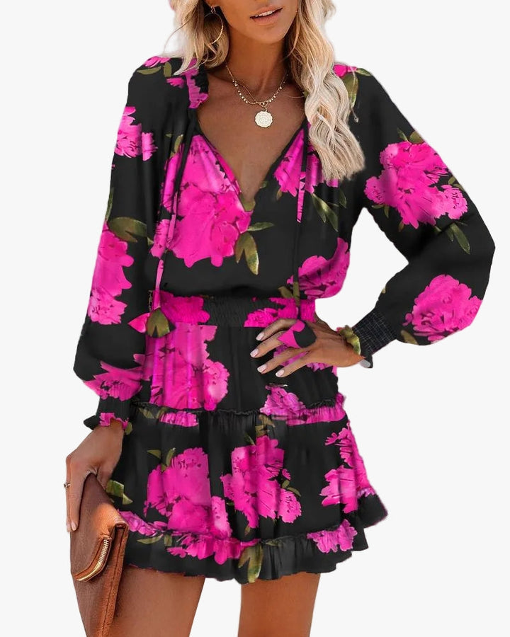 womens-woven-mini-dress-with-neck-ties-and-tiered-hem-1