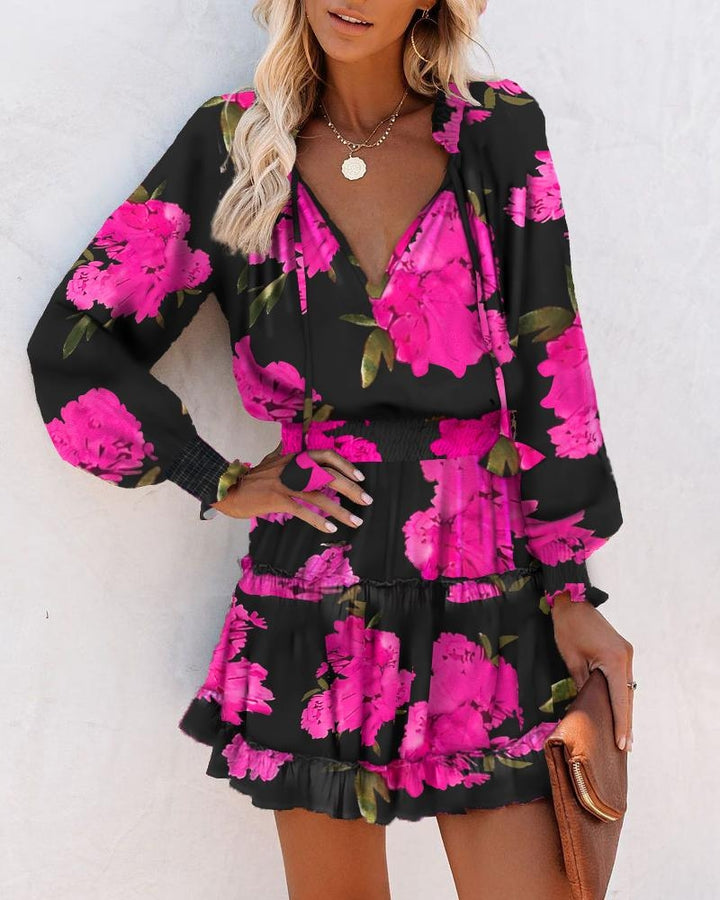 womens-woven-mini-dress-with-neck-ties-and-tiered-hem-2