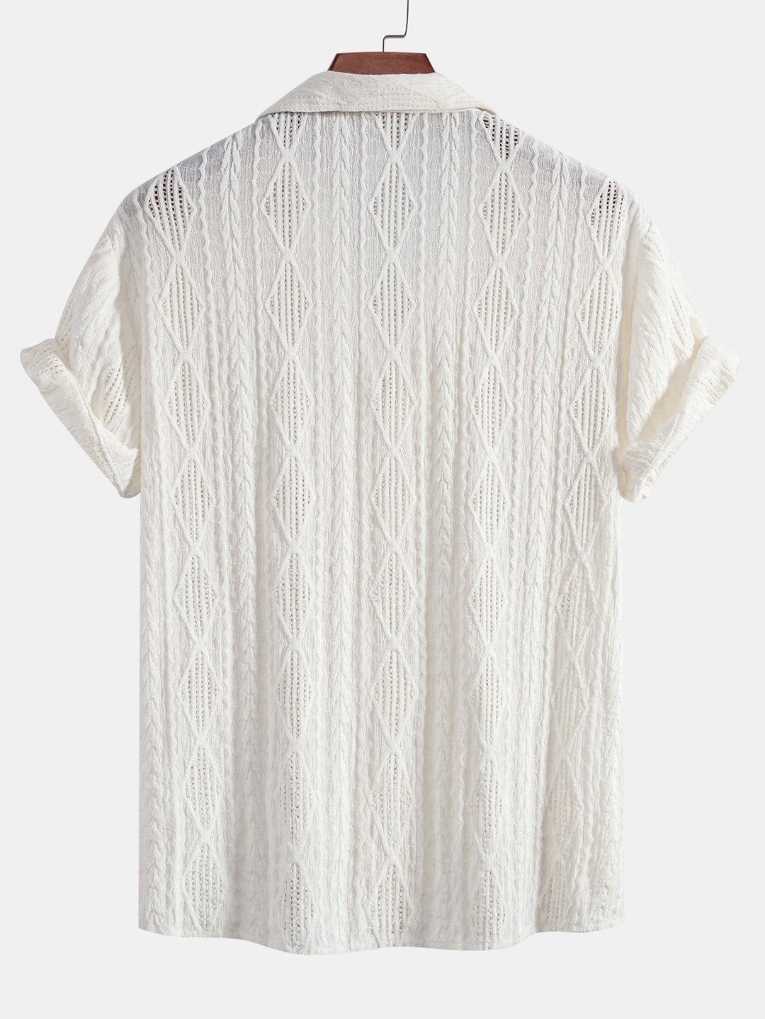Textured Camp Collar Shirt – Relaxed Summer Style