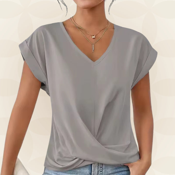 Top V Hals Dames | V-Hals &amp; Gedrapeerd Detail