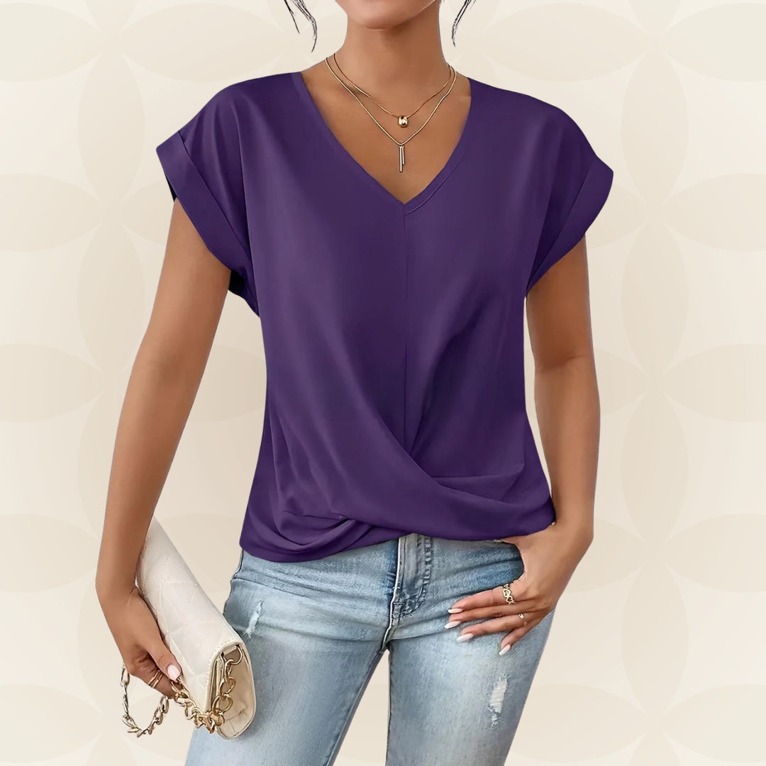 Top V Hals Dames | V-Hals &amp; Gedrapeerd Detail