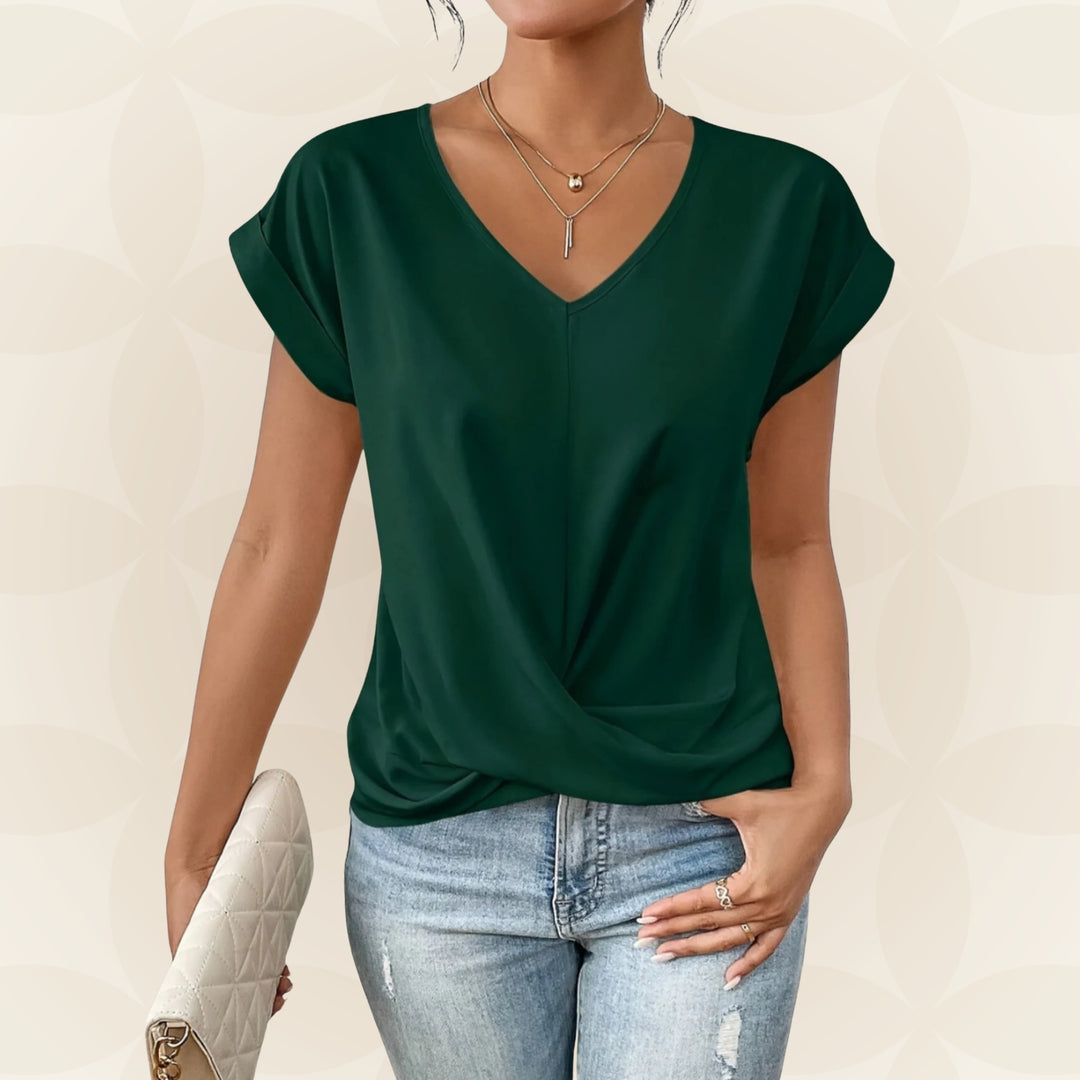 Top V Hals Dames | V-Hals &amp; Gedrapeerd Detail