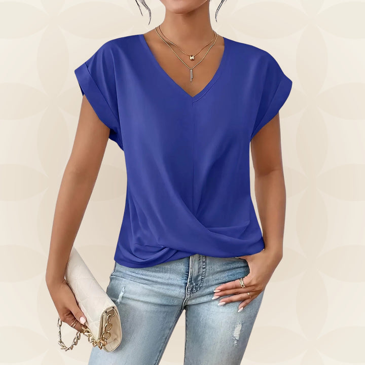 Top V Hals Dames | V-Hals &amp; Gedrapeerd Detail
