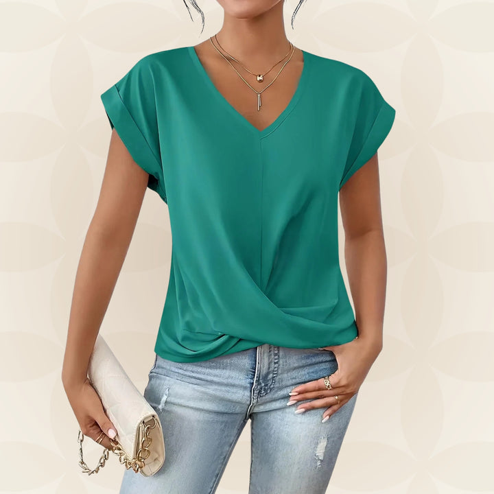 Top V Hals Dames | V-Hals &amp; Gedrapeerd Detail