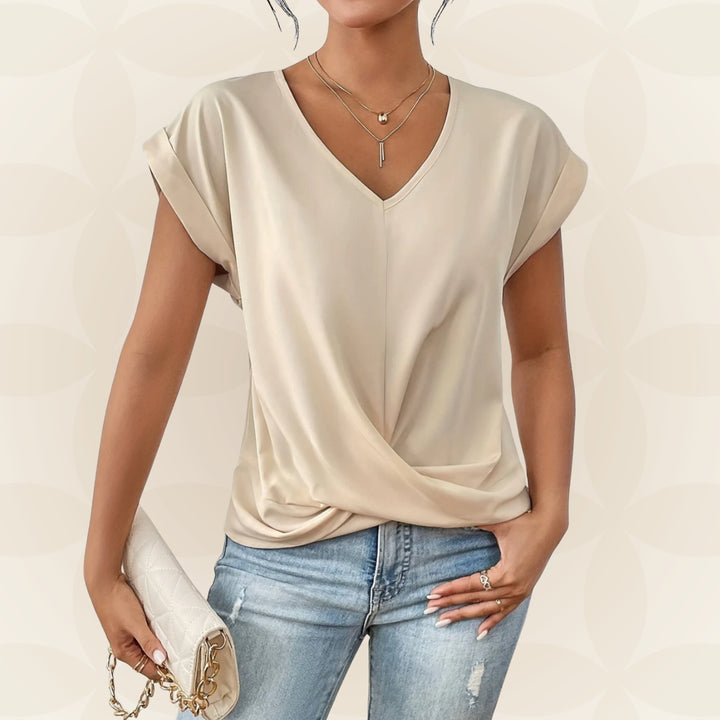 Top V Hals Dames | V-Hals &amp; Gedrapeerd Detail