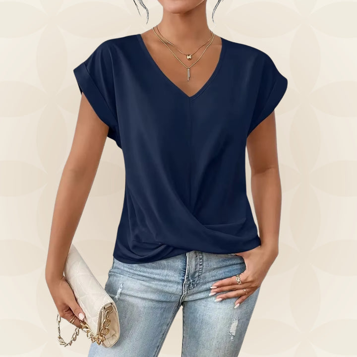 Top V Hals Dames | V-Hals &amp; Gedrapeerd Detail