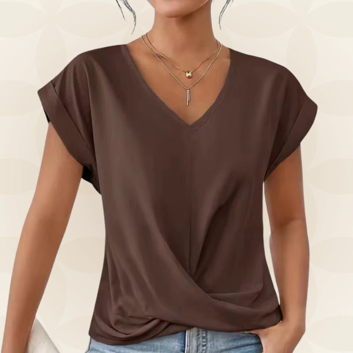 Top V Hals Dames | V-Hals &amp; Gedrapeerd Detail