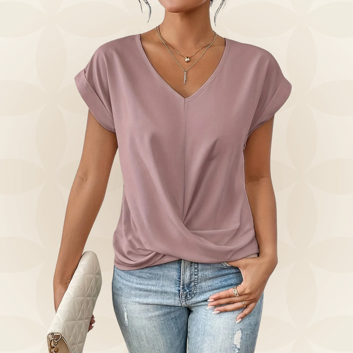 Top V Hals Dames | V-Hals &amp; Gedrapeerd Detail